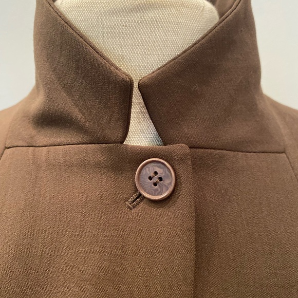 Jaeger Womens Luxurious Olive Green Wool Blazer / Size 8 / Stretch - Picture 7 of 10